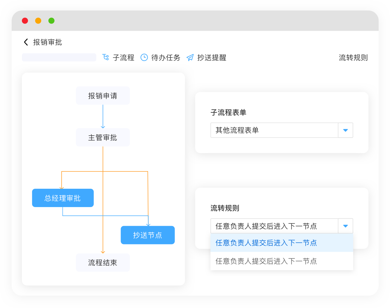 Workflow subprocess configuration